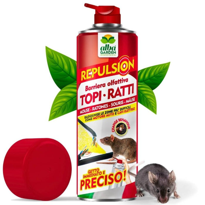 ALBAGARDEN disabituante topi e ratti spray gas 600 ml
